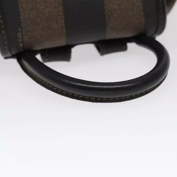 FENDI Pecan Canvas Backpack Brown Black gold Auth - Picture 8 of 16